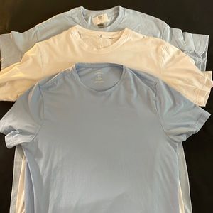 Three Pack Casual Tees “Light Blue Pack”